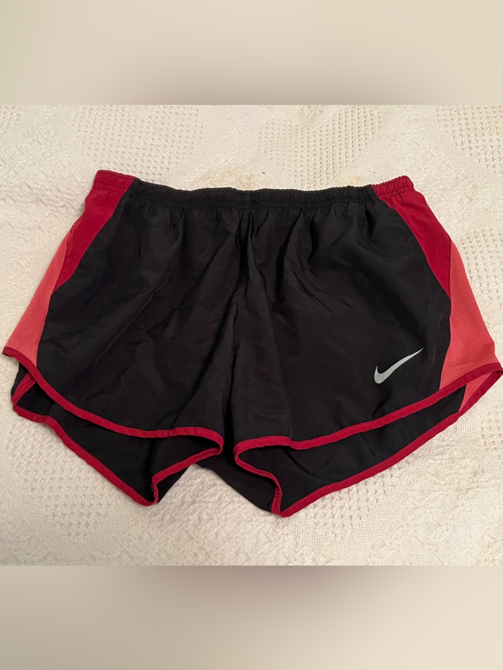 Nike Black and Red Athletic Shorts